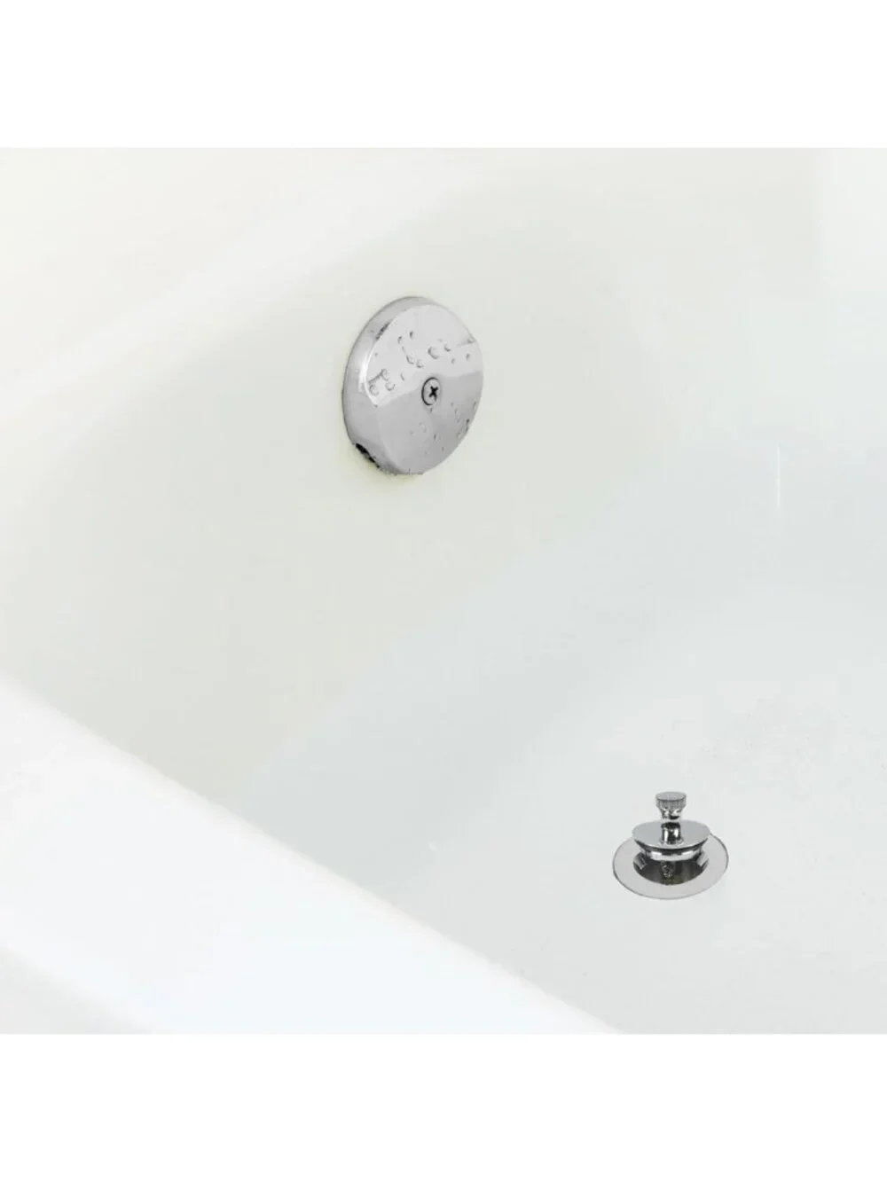 Chrome Lift & Turn Bathtub Drain Stopper - Easy Install, Durable & Stylish
